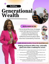 Load image into Gallery viewer, Building Generational Wealth & Financial Help Workshop