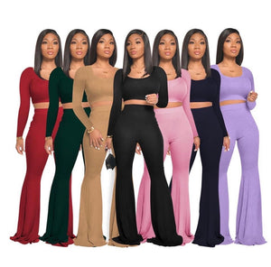 2 PC crop top set
