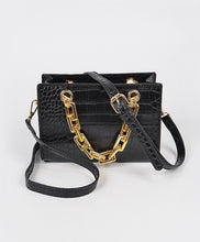 Load image into Gallery viewer, Faux Croc Chain Purse
