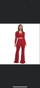 2 PC crop top set