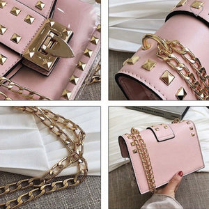 Chain Studded Crossover Bag